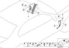 Trim panel leg room 1