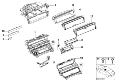 Storing partition mounting parts 1