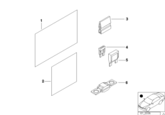 Single components for fuse box 1