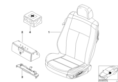 Seat, front, complete seat 2