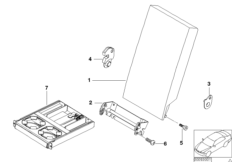 Rear seat centre armrest 2