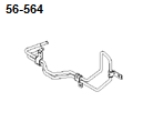 POWER STEERING HOSE & BRACKET 1