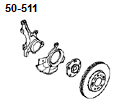 FRONT AXLE HUB & WHEEL BRAKE 1