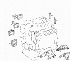 ENGINE SUPPORTS AND ATTACHMENT PARTS 1