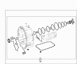 TRANSMISSION ASSEMBLY,TORQUE CONVERTER,GASKET KIT 2