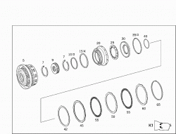 CLUTCH K1, FRONT PLANETARY GEAR TRAIN