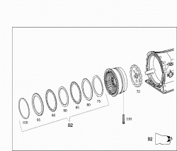 MULTIPLE DISK BRAKE B2, MULTIPLE DISK BRAKE B3,PARKING LOCK GEARWHEEL 2