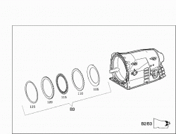 MULTIPLE DISK BRAKE B2, MULTIPLE DISK BRAKE B3,PARKING LOCK GEARWHEEL 3