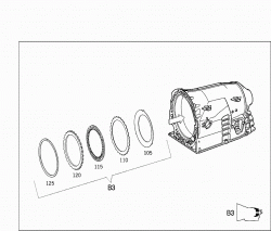 MULTIPLE DISK BRAKE B2, MULTIPLE DISK BRAKE B3,PARKING LOCK GEARWHEEL 3