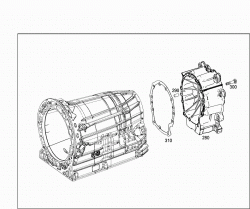 TRANSMISSION HOUSING, OUTPUT FLANGE, PARKING LOCK,SHIFT LOCK,SELECTOR LEBER 2