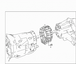 TRANSMISSION HOUSING, OUTPUT FLANGE, PARKING LOCK,SHIFT LOCK,SELECTOR LEBER 2