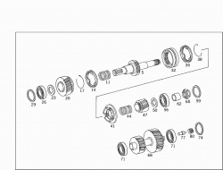 GEAR SHAFTS,GEARS,AND DIFFERENTIAL GEAR 1