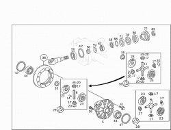 DIFFERENTIAL GEAR WITH DRIVE SHAFTS 2