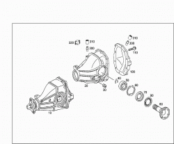 REAR AXLE HOUSING WITH DIFFERENTIAL 1