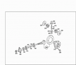 REAR AXLE HOUSING WITH DIFFERENTIAL 1