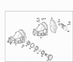 REAR AXLE HOUSING WITH DIFFERENTIAL 1