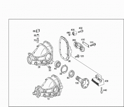 REAR AXLE HOUSING WITH DIFFERENTIAL 1