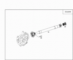 FRONT AXLE GEAR PROPELLER SHAFT