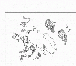 STEERING WHEEL AND STEERING LOCK