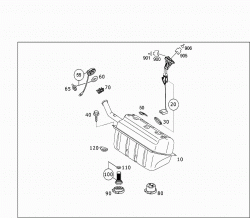 FUEL TANK WITH ATTACHMENT PARTS 1