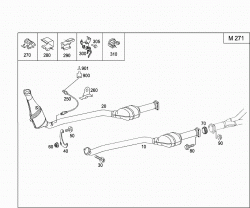 EXHAUST SYSTEM USED ON FOUR-CYLINDER GASOLINE VEHICLES 1