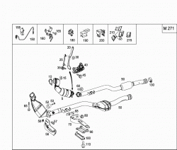 EXHAUST SYSTEM USED ON FOUR-CYLINDER GASOLINE VEHICLES 1