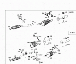 EXHAUST SYSTEM USED ON FOUR-CYLINDER GASOLINE VEHICLES 2