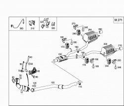 EXHAUST SYSTEM USED ON FOUR-CYLINDER GASOLINE VEHICLES 1