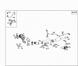 EXHAUST SYSTEM USED ON FOUR-CYLINDER GASOLINE VEHICLES 1