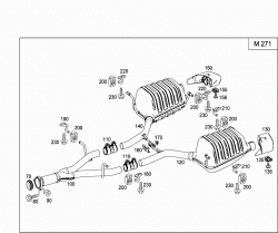 EXHAUST SYSTEM USED ON FOUR-CYLINDER GASOLINE VEHICLES 2