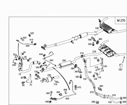 EXHAUST SYSTEM USED ON FOUR-CYLINDER GASOLINE VEHICLES 1