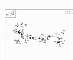 EXHAUST SYSTEM USED ON FOUR-CYLINDER GASOLINE VEHICLES 2