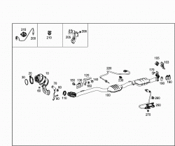 EXHAUST SYSTEM USED ON FOUR-CYLINDER GASOLINE VEHICLES 1