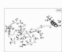 EXHAUST SYSTEM USED ON FOUR-CYLINDER GASOLINE VEHICLES 1