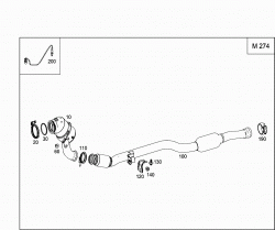 EXHAUST SYSTEM USED ON FOUR-CYLINDER GASOLINE VEHICLES 1