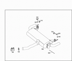 EXHAUST SYSTEM USED ON FOUR-CYLINDER GASOLINE VEHICLES 2