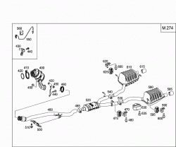 EXHAUST SYSTEM USED ON FOUR-CYLINDER GASOLINE VEHICLES 2