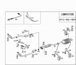 EXHAUST SYSTEM USED ON SIX-CYLINDER GASOLINE VEHICLES 2