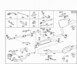 EXHAUST SYSTEM USED ON SIX-CYLINDER GASOLINE VEHICLES 1