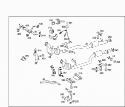 EXHAUST SYSTEM USED ON SIX-CYLINDER GASOLINE VEHICLES 1