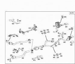 EXHAUST SYSTEM USED ON SIX-CYLINDER GASOLINE VEHICLES 2