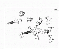 EXHAUST SYSTEM USED ON SIX-CYLINDER GASOLINE VEHICLES 2