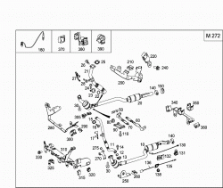 EXHAUST SYSTEM USED ON SIX-CYLINDER GASOLINE VEHICLES 1