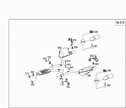 EXHAUST SYSTEM USED ON SIX-CYLINDER GASOLINE VEHICLES 2