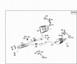 EXHAUST SYSTEM USED ON SIX-CYLINDER GASOLINE VEHICLES 2