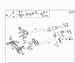 EXHAUST SYSTEM USED ON SIX-CYLINDER GASOLINE VEHICLES 1