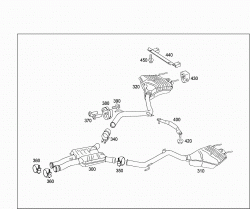 EXHAUST SYSTEM USED ON SIX-CYLINDER GASOLINE VEHICLES 2