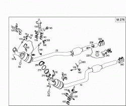 EXHAUST SYSTEM USED ON SIX-CYLINDER GASOLINE VEHICLES 1