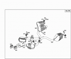 EXHAUST SYSTEM USED ON SIX-CYLINDER GASOLINE VEHICLES 2