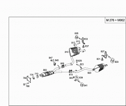 EXHAUST SYSTEM USED ON SIX-CYLINDER GASOLINE VEHICLES 4